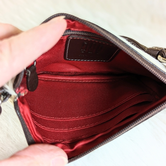 lli New York Hair On Hide Western Wristlet Boho Chic - Picture 6 of 7